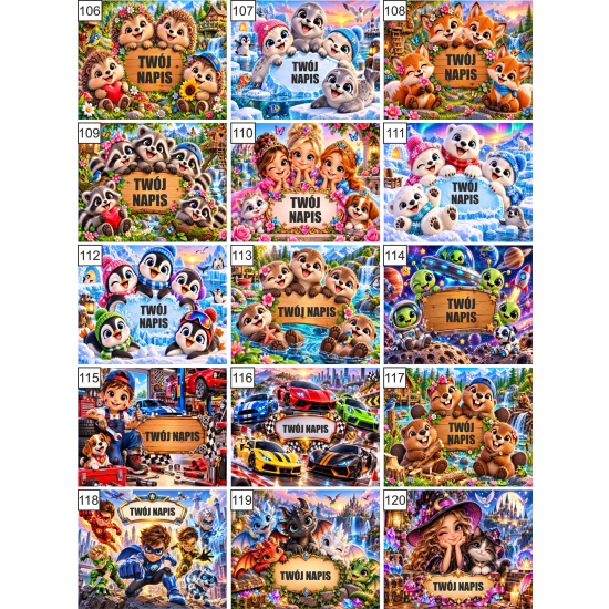 Puzzle Personalizowane BALET z baletnicą taniec A3 A4 z Dowolnym Napisem Imieniem na prezent Różne Wzory 05